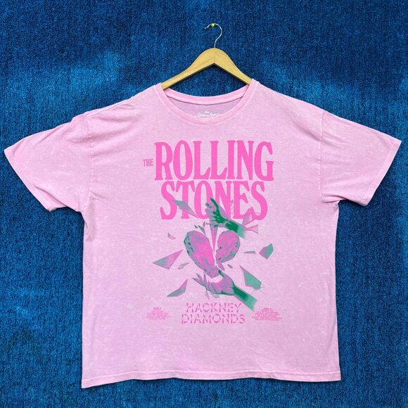 The Rolling Stones Hackney Diamonds Pink Rock T-Shirt Size XXXL - Picture 1 of 4
